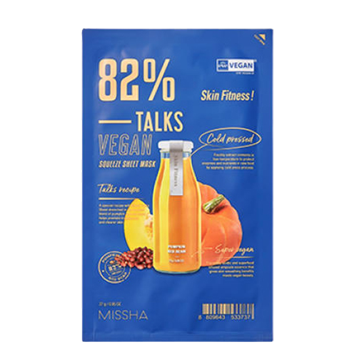 MISSHA, TALKS VEGAN SQUEEZE SHEET MASK (SKIN FITNESS) 27G