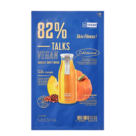 MISSHA, TALKS VEGAN SQUEEZE SHEET MASK (SKIN FITNESS) 27G
