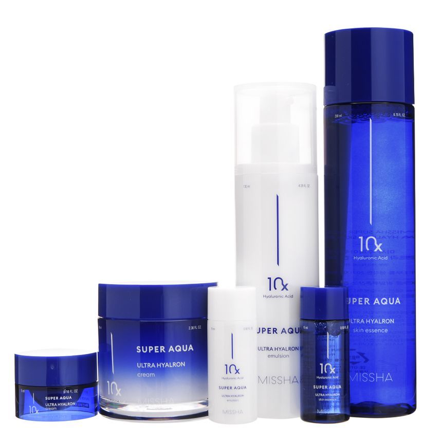 MISSHA - Super Aqua Ultra Hyalron 3-Piece Set, 7 pcs, 781 g, 8809747933068