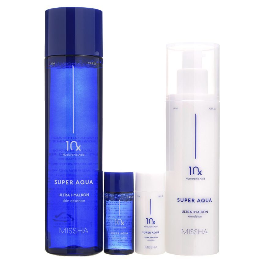 MISSHA - Super Aqua Ultra Hyalron 2-Piece Set, 4 pcs, 564 g, 8809747933051
