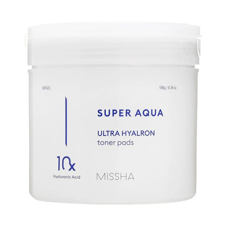 MISSHA - Super Aqua Ultra Hyalron Toner Pad, 90 pads, 305 g, 8809747928682