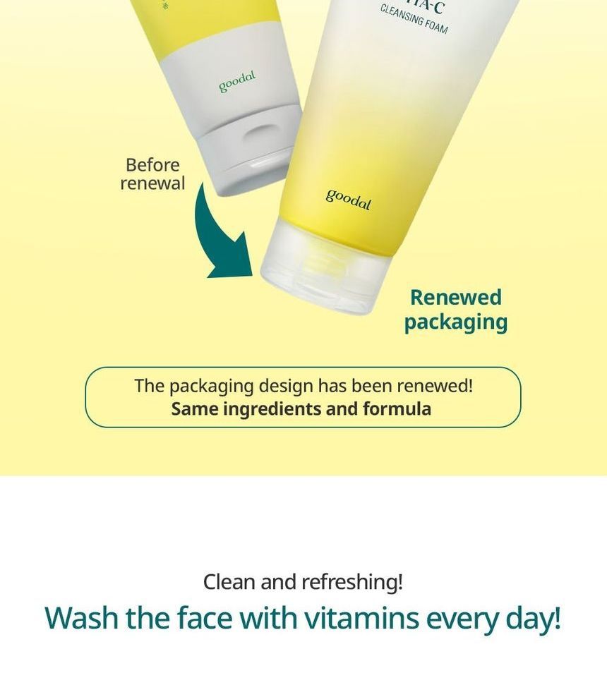 Goodal - Green Tangerine Vita C Cleansing Foam, 150ml, 187 g, 8809862281235