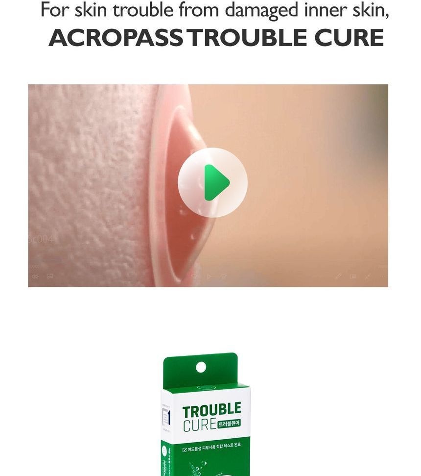ACROPASS - Trouble Cure Set JUMBO, New Version: 24 patches, 60 g, 8809408021615
