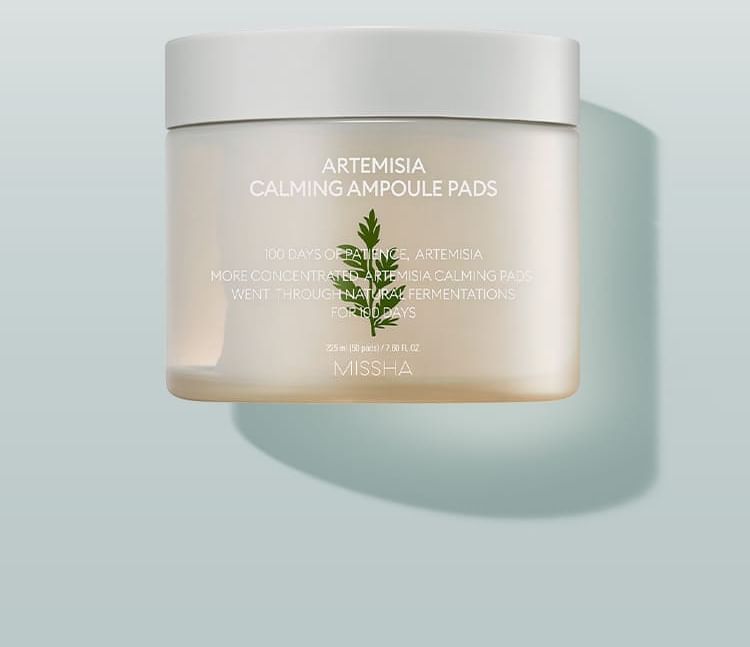 MISSHA - Artemisia Calming Ampoule Pads, 50 pads, 360 g, 8809747931859