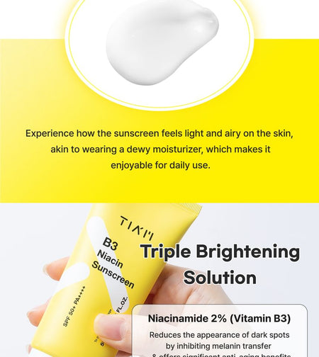 TIA’M - B3 Niacin Sunscreen, 50ml, 76 g, 8809975191056