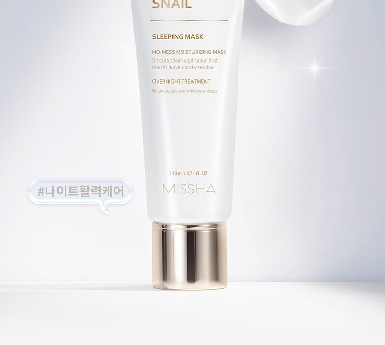 MISSHA - Cell Renew Snail Sleeping Mask, 110ml, 280 g, 8809581458611