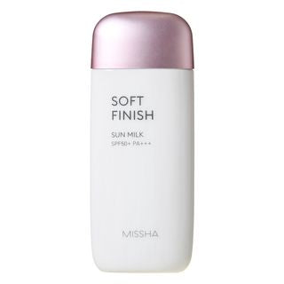 MISSHA - All-Around Safe Block Soft Finish Sun Milk SPF50+ PA+++ 70ml, 2018 New Version, 100 g, 8809581452367