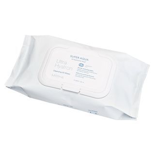 MISSHA - Super Aqua Ultra Hyalon Cleansing Oil Wipes JUMBO, 70 sheets, 473 g, 8809643507288