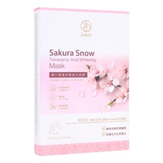 JOURDENESS - Sakura Snow Tranexamic Acid Whitening Mask, 5 pcs, 172 g, 4712589347334