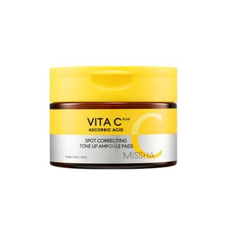 MISSHA - Vita C Plus Spot Correcting Tone Up Ampoule Pads, 80 pads, 530 g, 8809747950898