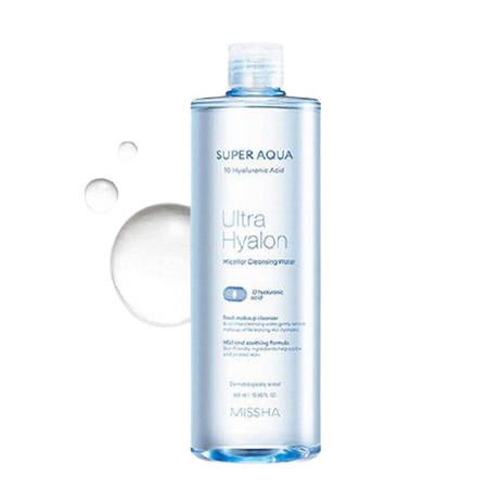MISSHA, SUPER AQUA ULTRA HYALRON MICELLAR CLEANSING WATER 500ML