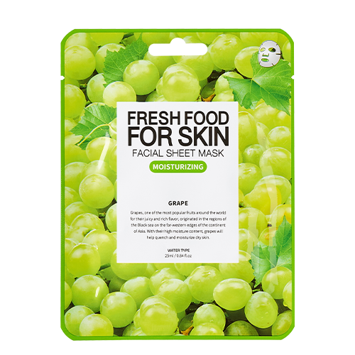 FARM SKIN, FRESHFOOD FOR SKIN FACIAL SHEET MASK(GRAPE) 25ML