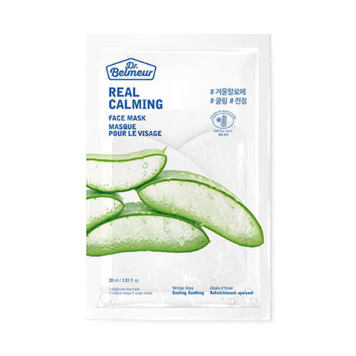 THE FACE SHOP, DR.BELMEUR REAL CALMING FACE MASK WINTER ALOE 30ML