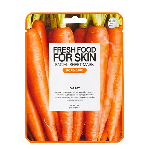 FARM SKIN, FRESHFOOD FOR SKIN FACIAL SHEET MASK(CARROT) 25ML