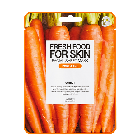 FARM SKIN, FRESHFOOD FOR SKIN FACIAL SHEET MASK(CARROT) 25ML