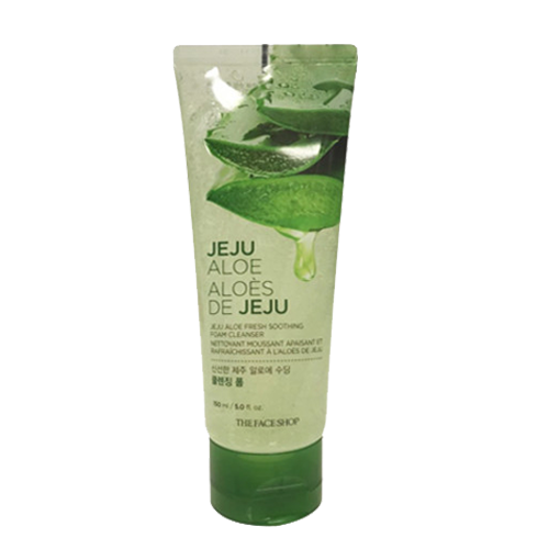 THE FACE SHOP, JEJU ALOE FRESH SOOTHING FOAM CLEANSER