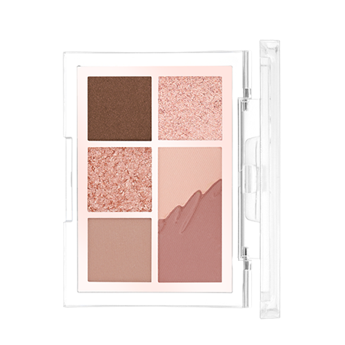 CLIO, PRO EYE PALETTE MINI  (0.6G*4+1.6G*1) 4G, 02 ROSY HAZE