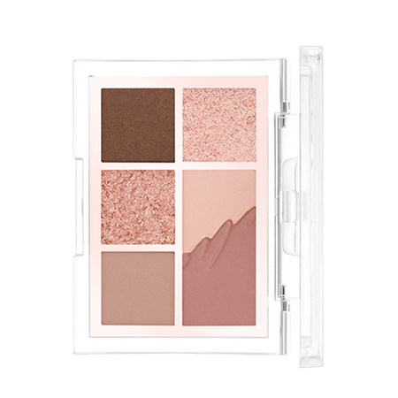 CLIO, PRO EYE PALETTE MINI  (0.6G*4+1.6G*1) 4G, 02 ROSY HAZE