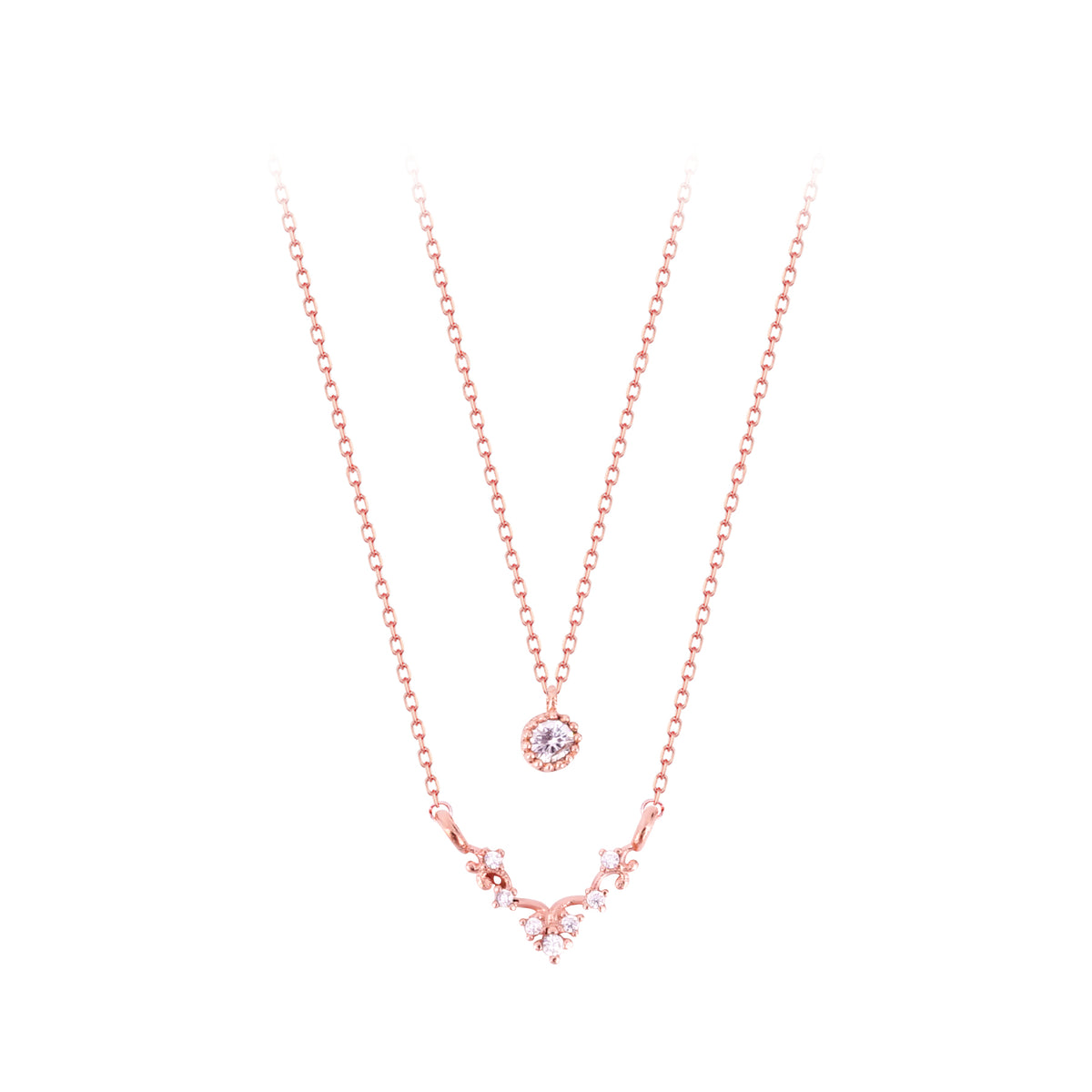 WING BLING, SELENA NECKLACE SET, SELENA NECKLACE PINK SET