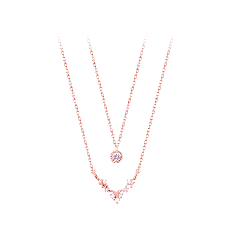 WING BLING, SELENA NECKLACE SET, SELENA NECKLACE PINK SET