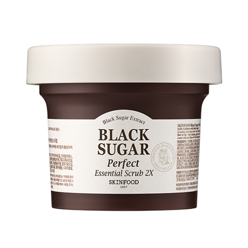 SKINFOOD, BLACK SUGAR PERFECT ESSENTIAL SCRUB 2X 210G