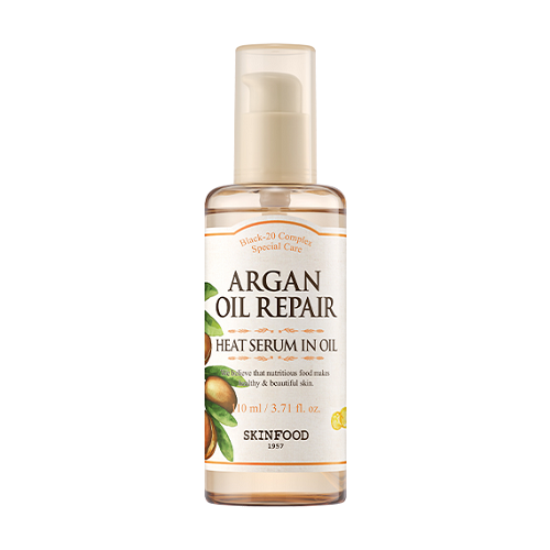 SKINFOOD, ARGAN OIL REPAIR PLUS HEAT SERUM IN OIL 110ML