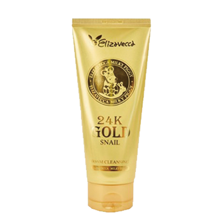 ELIZAVECCA, MILKY PIGGY 24K GOLD SNAIL FOAM CLEANSING