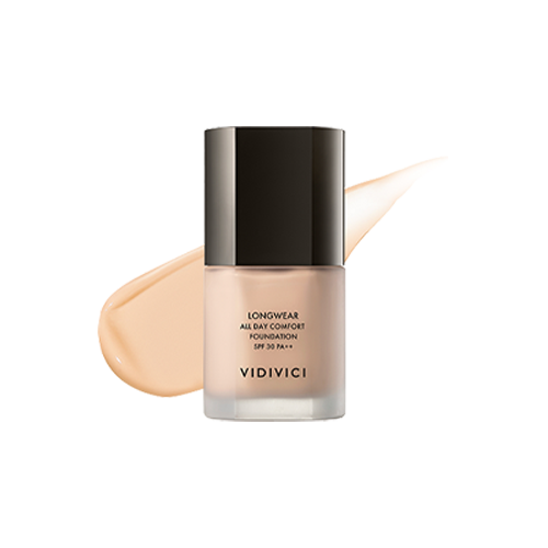 VIDIVICI, LONGWEAR ALL DAY COMFORT FOUNDATION 25 CAMEL 30ML