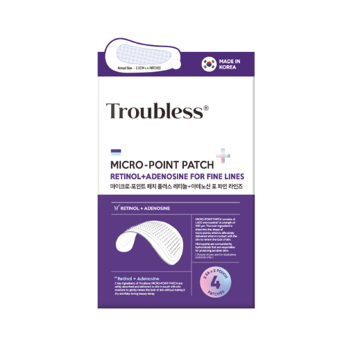 Troubless, MICRO-POINT PATCH PLUS RETINOL+ADENOSINE FOR FINE LINES (1EA,9PATCH)