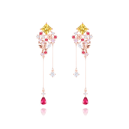 WING BLING, THE MOMENT I SAW YOU EARRING OR CLIP-ON EARRING, THE MOMENT I SAW YOU PINK EARRING