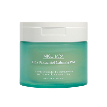 MIGUHARA, CICA BAKUCHIOL CALMING PAD (70EA)150ML