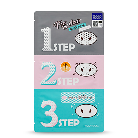 HOLIKA HOLIKA, PIG CLEAR BLACK HEAD 3-STEP KIT