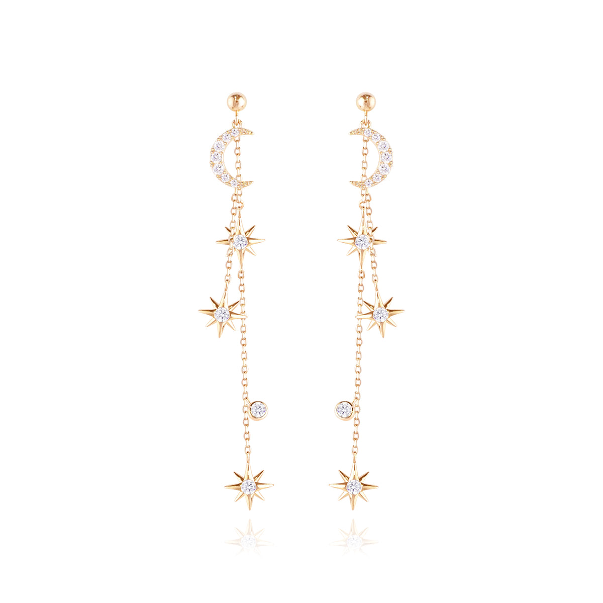 WING BLING, A RADIANT DAY EARRING OR CLIP-ON EARRING, A RADIANT DAY GOLD EARRING