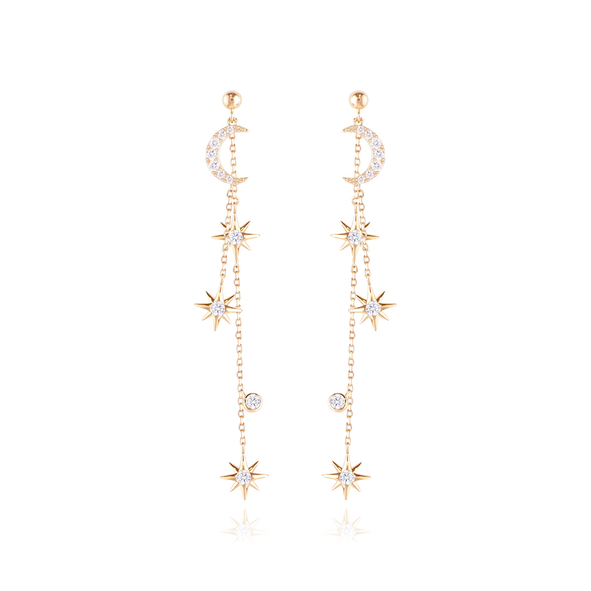 WING BLING, A RADIANT DAY EARRING OR CLIP-ON EARRING, A RADIANT DAY GOLD EARRING