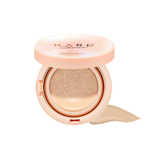 HOLIKA HOLIKA, HARD COVER PERFECT CUSHION EX SPF50+ PA++++ (14G*2EA), 04 HONEY