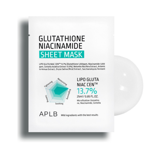 APLB, GLUTATHIONE NIACINAMIDE SHEET MASK (25ML*1EA)