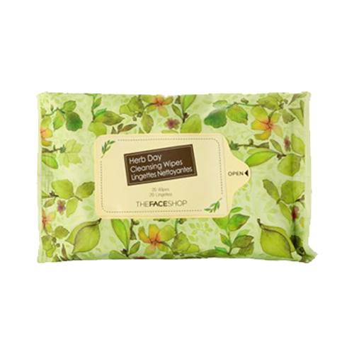 THE FACE SHOP, HERB DAY CLEANSING TISSUE 20EA