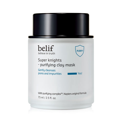 belif, SUPER KNIGHTS PURIFYING CLAY MASK 75ML