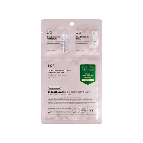 VT, CICA COLLAGEN ALL IN ONE 3STEP MASK (1.5G+1.5G+25G)