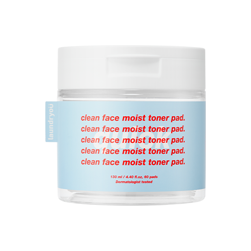 laundryou, CLEAN FACE MOISR TONER PAD QUICK (60EA)130ML