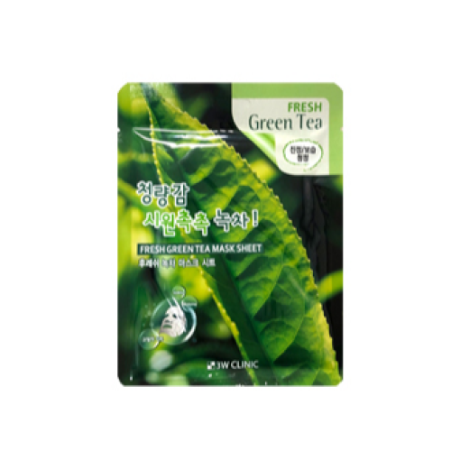 3W CLINIC, FRESH GREEN TEA MASK SHEET