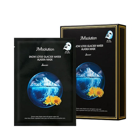 JM SOLUTION, SNOW LOTUS GLACIER WATER ALASKA MASK SNOW (30ML*10EA)