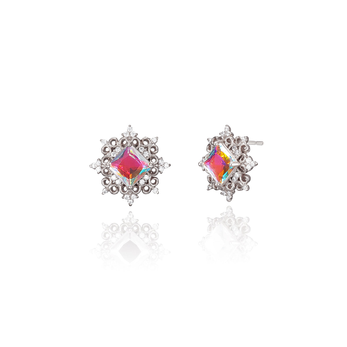 WING BLING, LUMIE EARRING OR CLIP-ON EARRING, LUMIE PINK CLIP ON EARRING