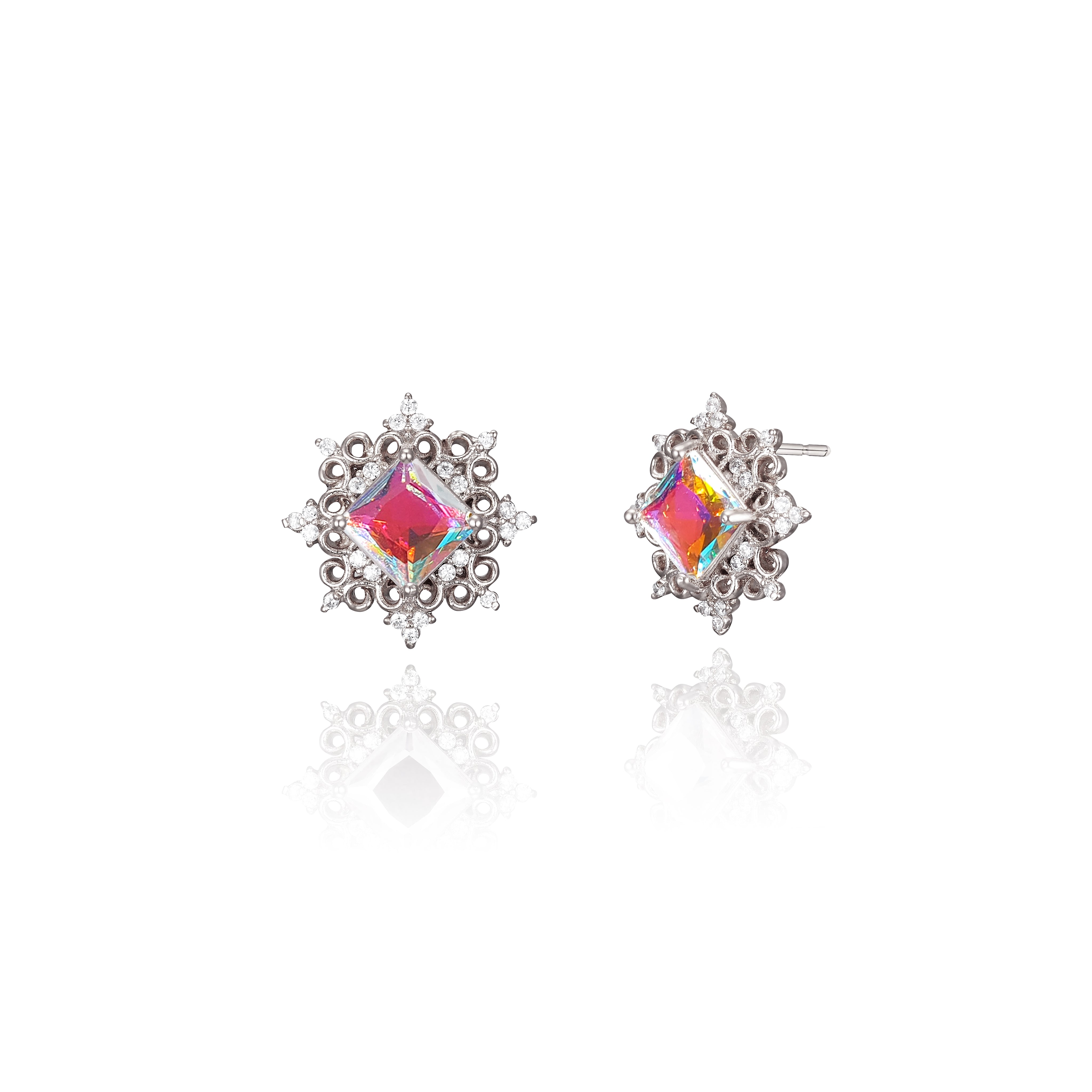 WING BLING, LUMIE EARRING OR CLIP-ON EARRING, LUMIE PINK CLIP ON EARRING