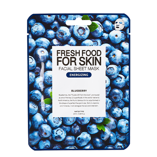 FARM SKIN, FRESHFOOD FOR SKIN FACIAL SHEET MASK(BLUEBERRY) 25ML