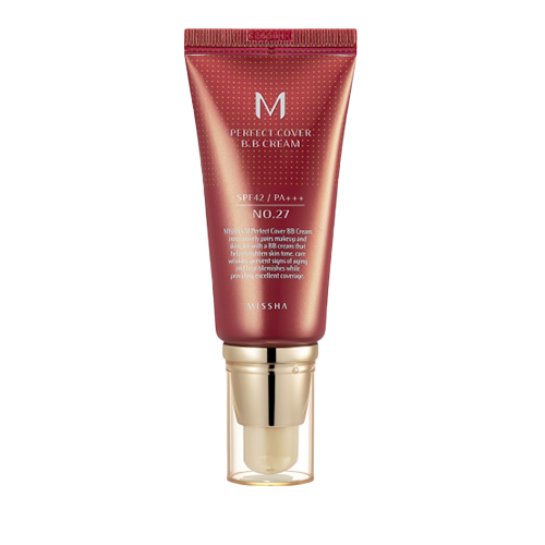 MISSHA, M PERFECT COVER BB CREAM SPF42 PA+++, 27 HONEY BEIGE