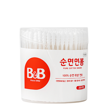 B&B, COTTON SWABS FOR BABY (ROUND)(200EA)