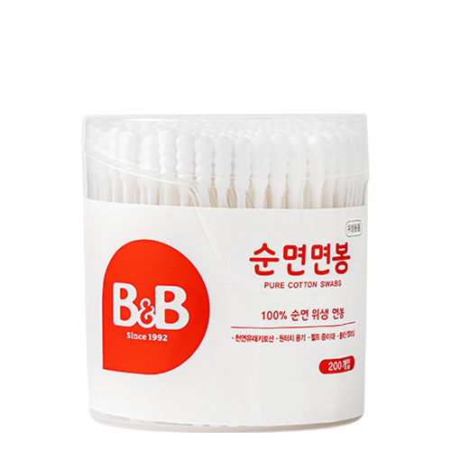 B&B, COTTON SWABS FOR BABY (ROUND)(200EA)