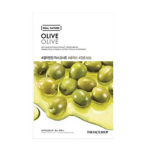 THE FACE SHOP, REAL NATURE FACE MASK WITH OLIVE EXTRACT