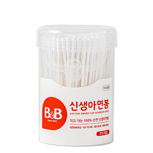 B&B, COTTON SWABS FOR NEWBORN BABY (210EA)